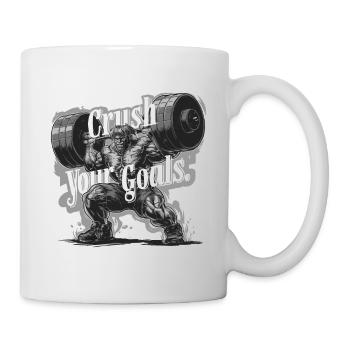 VERNICHTE DEINE ZIELE - Tasse - Weiß - Rechts