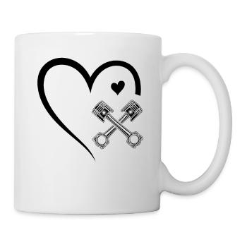 Mécanique automatique Cardio Mécanique piston - Mug blanc - blanc - Droite