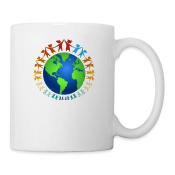against racism, against the right, against Nazis, love - Mug - white - Right