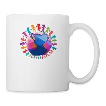 against racism, against the right, against Nazis, love - Mug - white - Right
