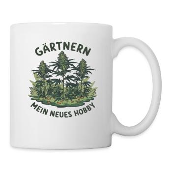 Gärtnern meine neues Hobby, Cannabis edition - Tasse - Weiß - Rechts