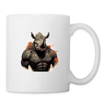 Rhino Muscles Bodybuilding Beast - Mug blanc - blanc - Droite