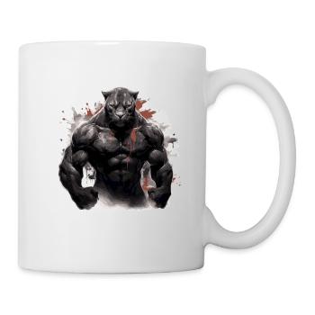 Muscle léopard Bodybuilding Beast - Mug blanc - blanc - Droite