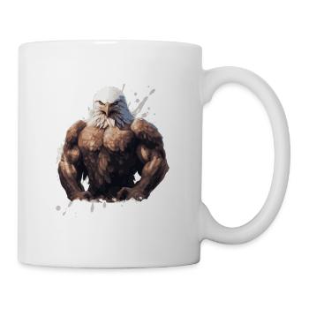 Eagle Muscles Bête de musculation - Mug blanc - blanc - Droite