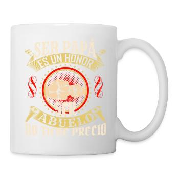 Ser Papa Es Un Honor Ser Abuelo No Tiene Precio Sp - Mug blanc - blanc - Droite