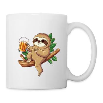 Faultier Sauftier - Tasse - Weiß - Rechts