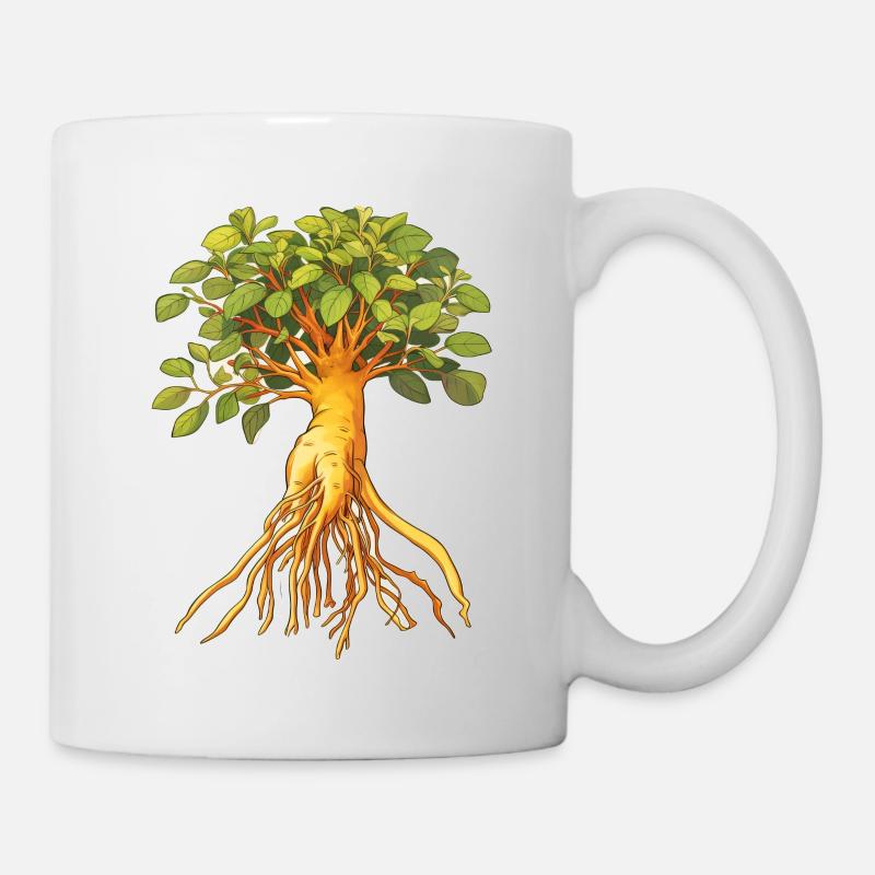 Ginseng - Tasse - Weiß