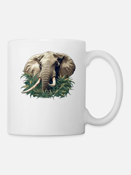 Elefanten Elefant - Tasse - Weiß
