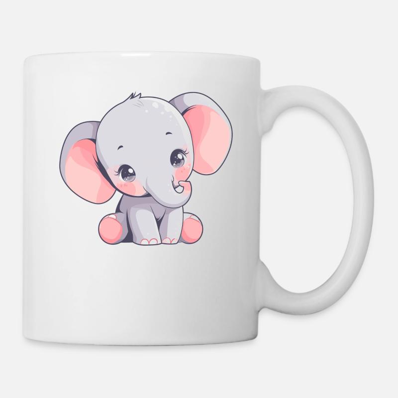 Elefanten Elefant - Tasse - Weiß
