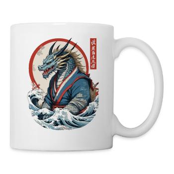 Dragon Anime Fan Style Japonais Vintage - Mug blanc - blanc - Droite