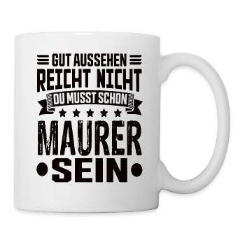 Bricklayer Building Construction Structural Engineer Bricklayer Funny - Mug - white - Right