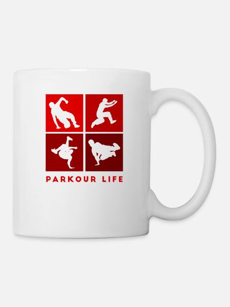 Parkour-Life Freerunning Freerunner - Tasse - Weiß