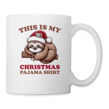 Sloth Mouse Christmas Pajamas Sloths - Mug - white - Right