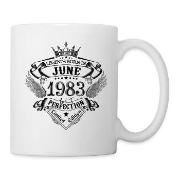 anniversaire Juin 1983 Juin anniversaire 1983 - Mug blanc - blanc - Droite