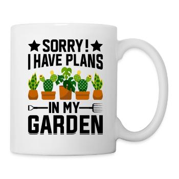 Désolé, j’ai des projets dans mon jardin - Hobby Gardener G - Mug blanc - blanc - Droite