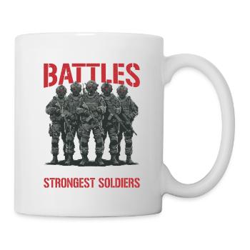 God Gives His Toughest Battles To His Strongest 12 - Mug - white - Right