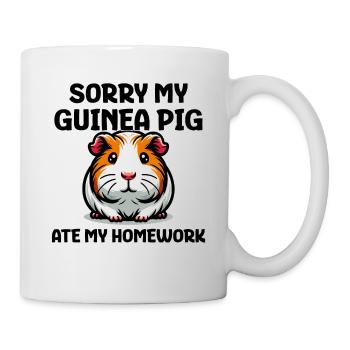 Sorry My Guinea Pig Ate My Homework - Mug - white - Right