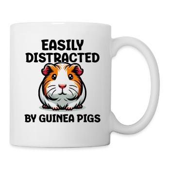 Easily Distracted By Guinea Pigs - Tasse - Weiß - Rechts