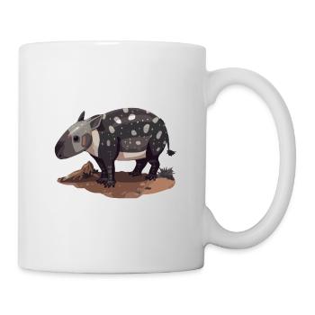 Cute Mountain Tapir Illustration - Adorable Animal - Mug - white - Right