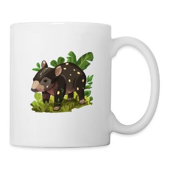 Cute Mountain Tapir Illustration - Adorable Animal - Mug - white - Right