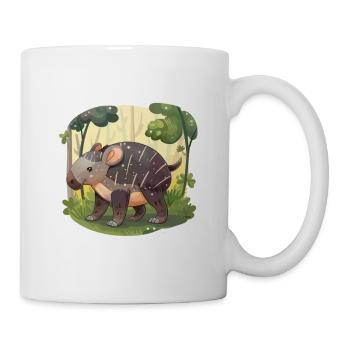 Cute Mountain Tapir Illustration - Adorable Animal - Mug - white - Right