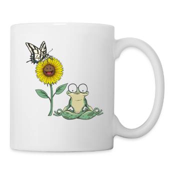 Grenouille, Grenouilles, Crapaud, Amphibien - Mug blanc - blanc - Droite