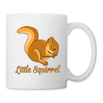 Little Squirrel Funny Cute Chipmunks Animal Lover - Mug - white - Right