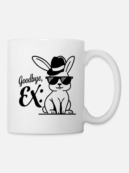 AUF WIEDERSEHEN EX - Tasse - Weiß