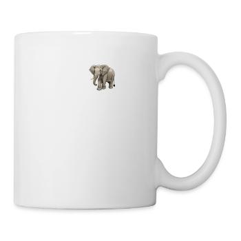 Elefanten Elefant - Tasse - Weiß - Rechts