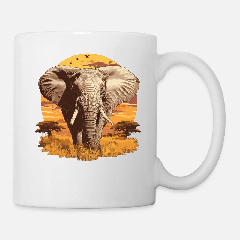 Elefanten Elefant - Tasse - Weiß