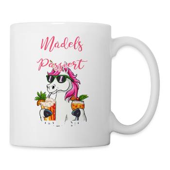 Mädels Egal Was Passiert Pegel Halten - Tasse - Weiß - Rechts