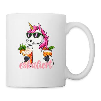 Es Eskaliert Eh - Tasse - Weiß - Rechts