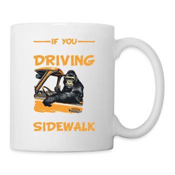 Si vous n’aimez pas ma conduite, restez à l’écart du trottoir 14 - Mug blanc - blanc - Droite