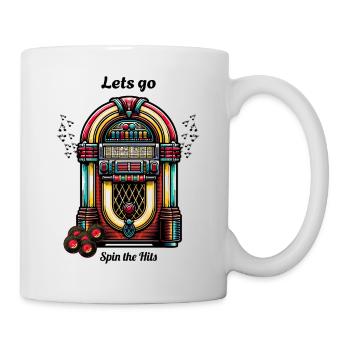 Musikbox Retro Vibes - Tasse - Weiß - Rechts