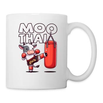 Muay Thai Boxing, Thai Boxing Kickboxen, Moo Thai - Tasse - Weiß - Rechts