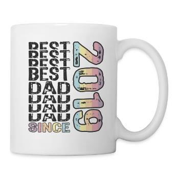 Bester Papa der Welt seit 2019 Vatertag - Tasse - Weiß - Rechts