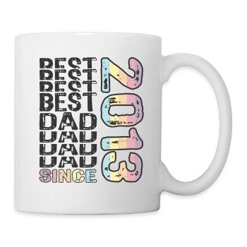 Bester Papa der Welt seit 2013 Vatertag - Tasse - Weiß - Rechts