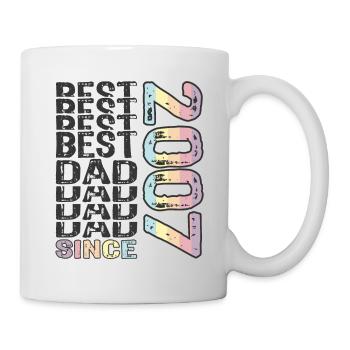 Meilleur papa du monde depuis la fête des pères 2007 - Mug blanc - blanc - Droite
