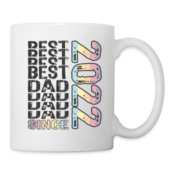 Bester Papa der Welt seit 2022 Vatertag - Tasse - Weiß - Rechts