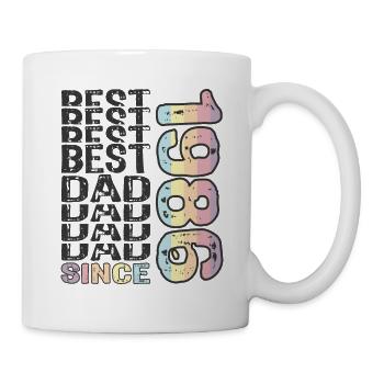 Bester Papa der Welt seit 1986 Vatertag - Tasse - Weiß - Rechts