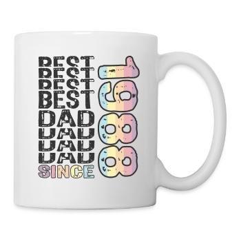 Bester Papa der Welt seit 1988 Vatertag - Tasse - Weiß - Rechts