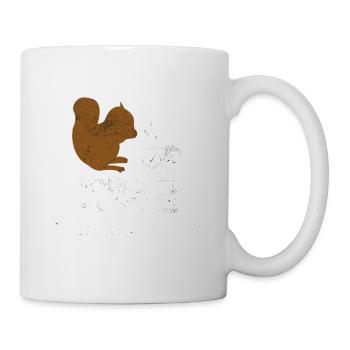 Squirrels Plus Coffee Dear God Help Us Chipmunks - Mug - white - Right