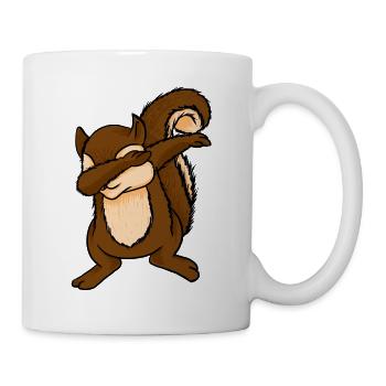 Dabbing Squirrel Funny Chipmunks Dab Animal Lover - Mug - white - Right