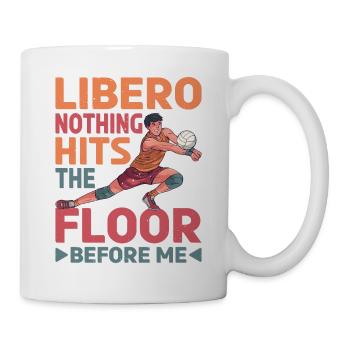 Libero, Nothing Hits The Floor Before Me 5 - Tasse - Weiß - Rechts
