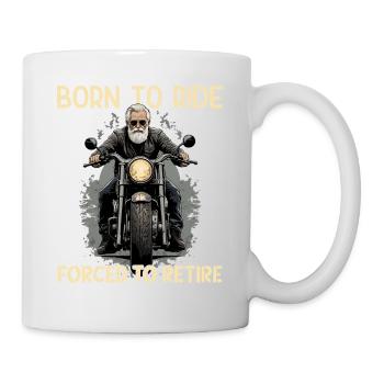 Funny Pensioner Saying Vintage Motorcycle Design - Mug - white - Right