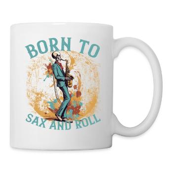 Saxophonist Rock Funny Jazz Music Design - Mug - white - Right