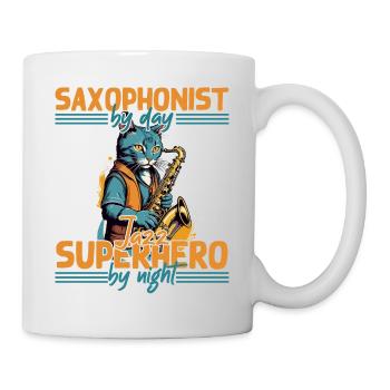 Lustiger Saxophon Spruch Für Jazz Musik Fans - Tasse - Weiß - Rechts