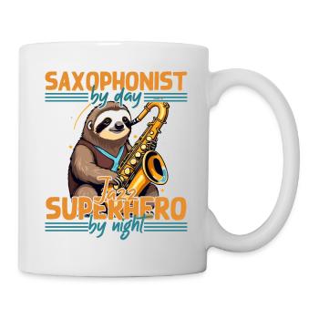 Lustiger Saxophon Spruch Für Jazz Fans - Tasse - Weiß - Rechts