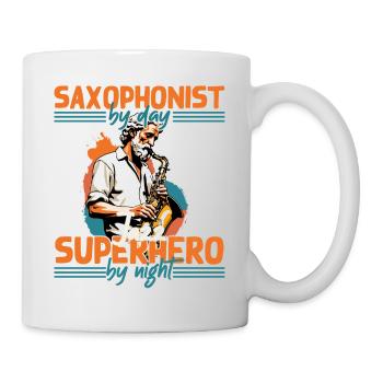 Funny Saxophone Design Jazz Music Lover - Mug - white - Right
