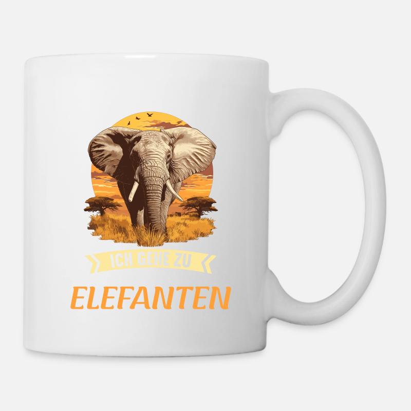 Elefanten Elefant - Tasse - Weiß